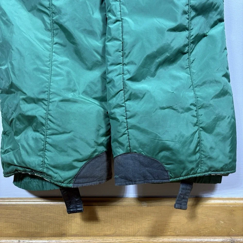 Beconta Men's Medium Green Orange Two Piece Coat Jacket 60s 70s‎ Snow Bib VTG